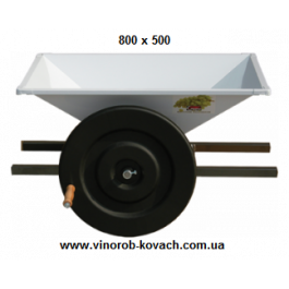Дробилка для винограда эмалированная, ручная,  800х500 