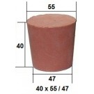 Коническая пробка из резины, для технических целей 40 х 55 / 47 мм