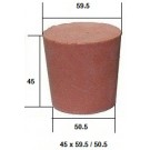 Коническая пробка из резины, для технических целей 45 х 58 / 50 мм