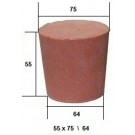 Коническая пробка из резины, для технических целей 55 х 75 / 64 мм